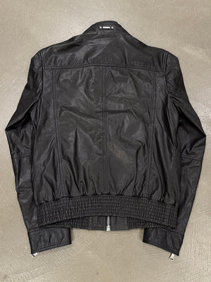 2000s Dolce & Gabbana multi-zip leather jacket