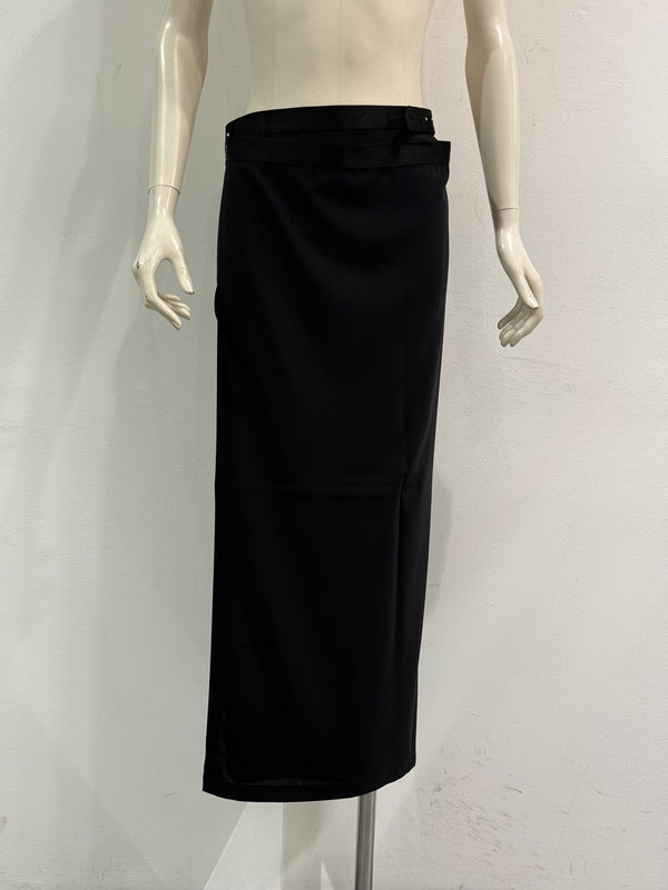 2000s Jean Paul Gaultier wool wrap midi skirt