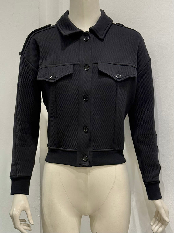 2000s Louis Vuitton uniform cropped bomber jacket