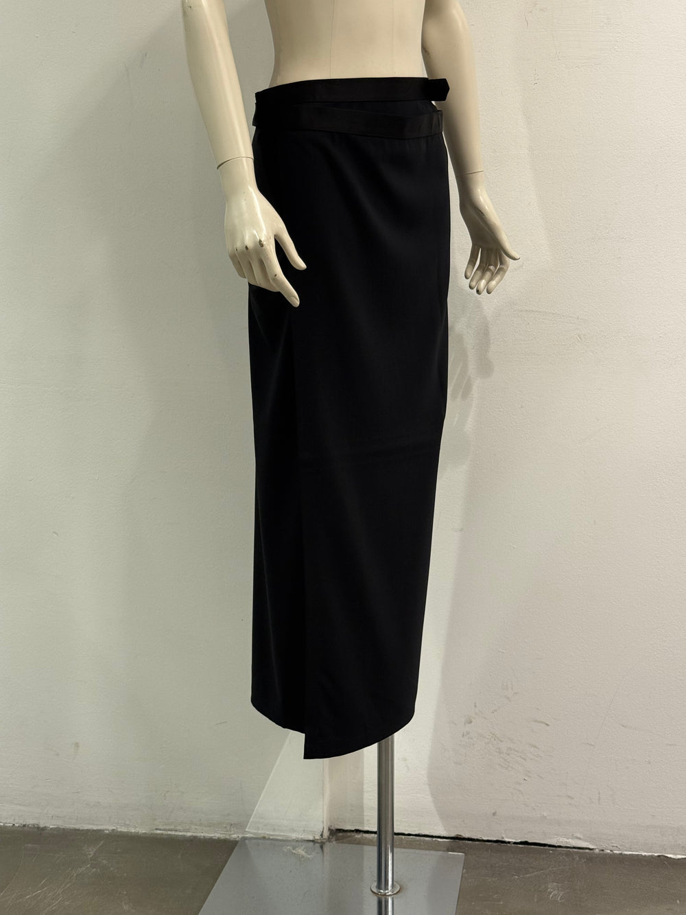 2000s Jean Paul Gaultier wool wrap midi skirt