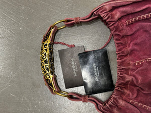 2000’s Yves Saint Laurent Mombasa bag with Sculptural Horn Handle