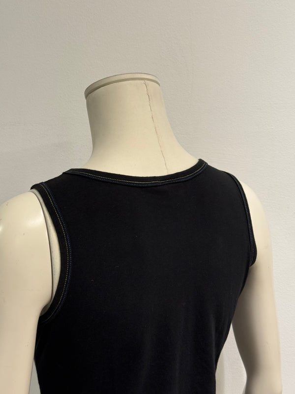 2000s Versace embellished cross tank top