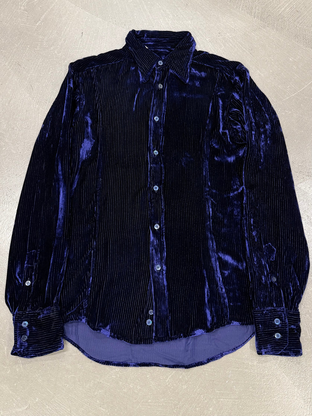 A/W1995 Gucci by Tom Ford velvet iridescent shirt