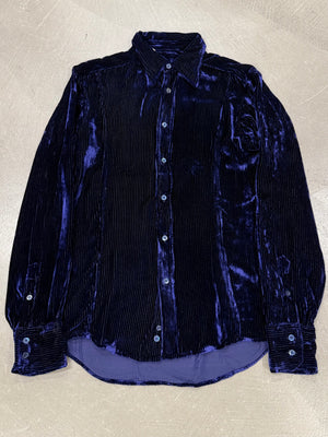 A/W1995 Gucci by Tom Ford velvet iridescent shirt