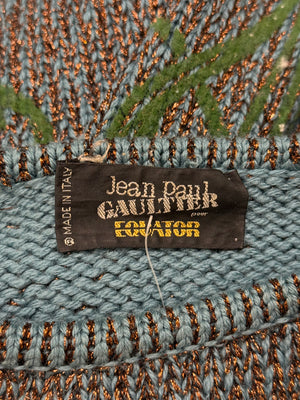 A/W1986 Jean Paul Gaultier intarsia floral knit