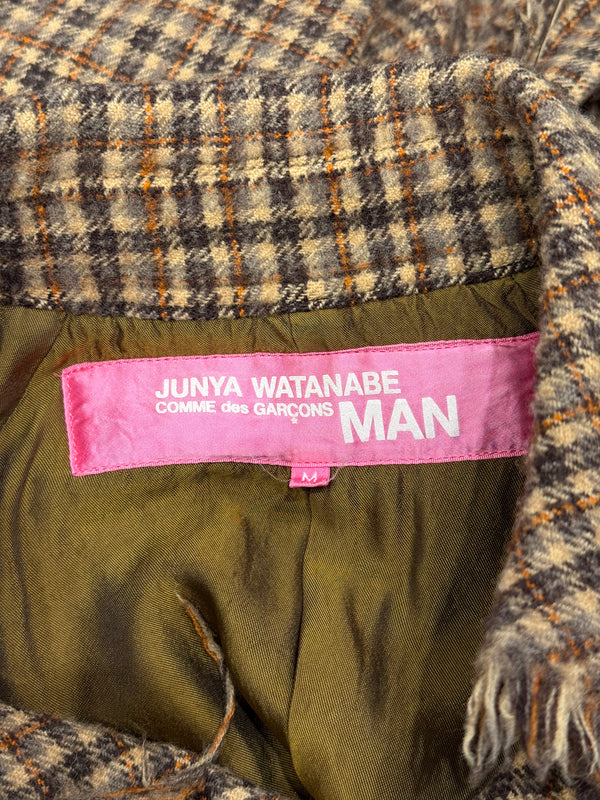 A/W2004 Junya Watanabe distressed tweed runway coat