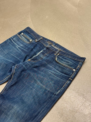 2000s Dior by Hedi Slimane faded raw denim