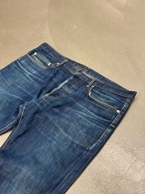 2000s Dior by Hedi Slimane faded raw denim
