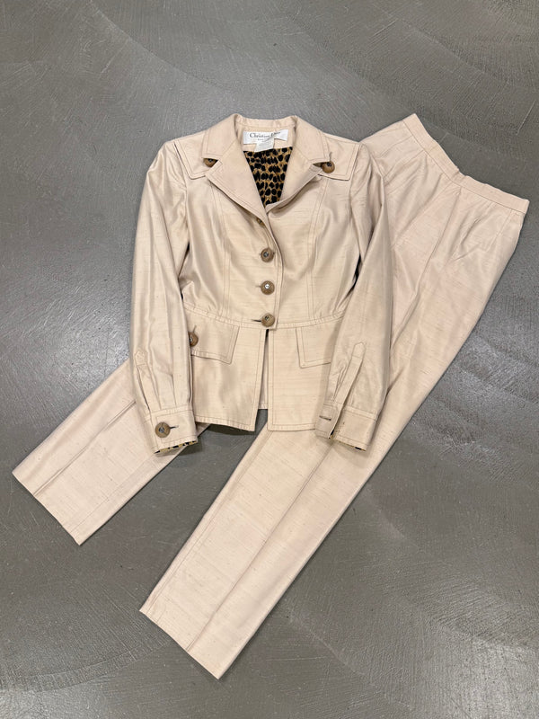 S/S1997 Christian Dior by John Galliano runway beige tailored suit