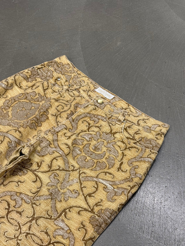2000s Roberto Cavalli baroque print pants