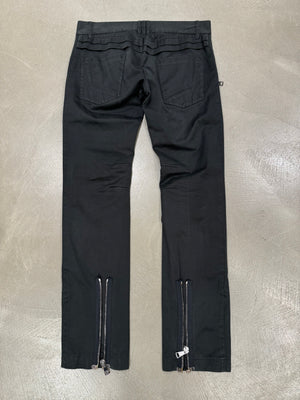 A/W2008 Dolce & Gabbana multi zipper biker pants