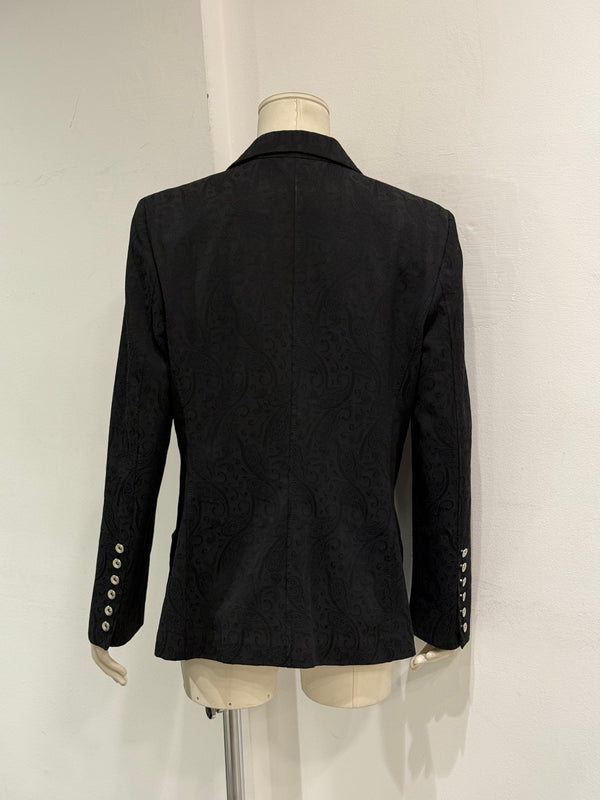 2000s Dolce & Gabbana button cuff slim blazer