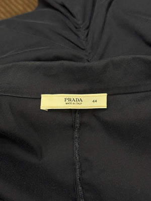 2000s Prada ruched short sleeve shirt