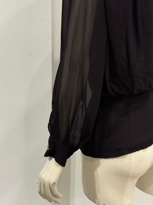 2000s Gianfranco Ferre sheer bluse