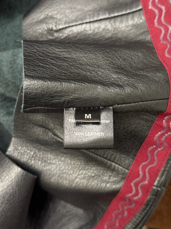 2015 Vetements runway leather skirt