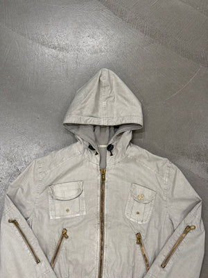 2000s Dolce & Gabbana cropped zipper military jacket