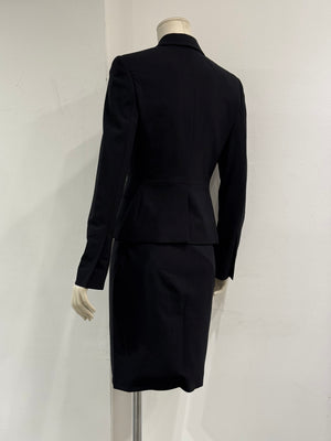 1997 Gucci by Tom Ford runway wool tailored skirt suit set