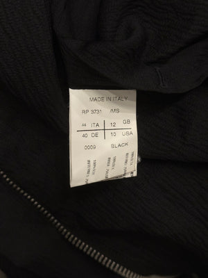 S/S2009 Rick Owens black asymmetric draped jacket