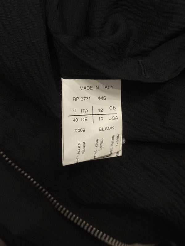 S/S2009 Rick Owens black asymmetric draped jacket