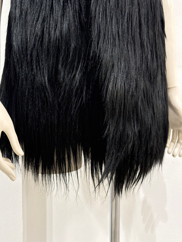 2000s Dolce & Gabbana real fur leather vest