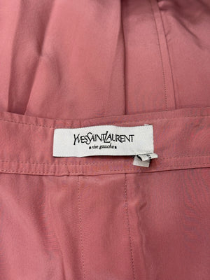 2000S Yves Saint Laurent by Tom Ford silk skirt