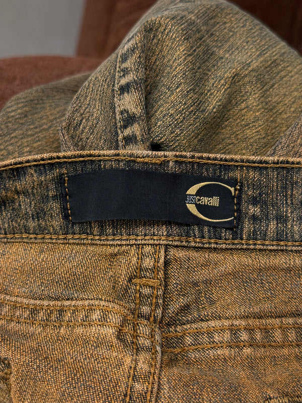 2000s Cavalli sand wash flared jeans