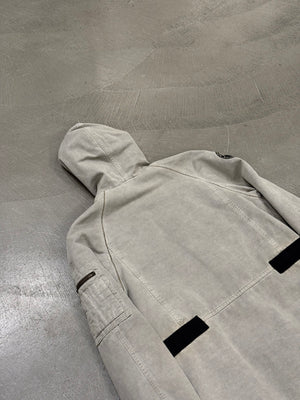 2000s Dolce & Gabbana hooded military parka with adjustable straps