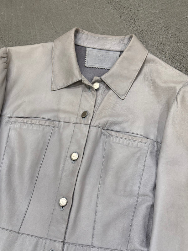 2000s Prada soft leather jacket