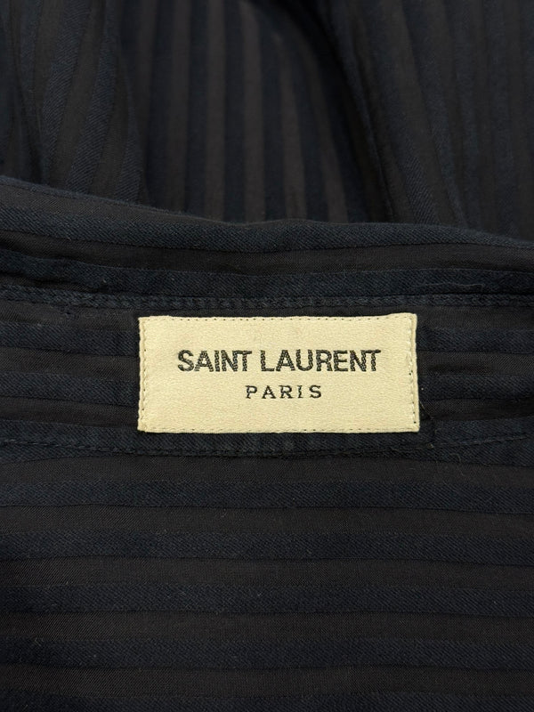 2010s Saint Laurent pinstripe poplin sheer shirt