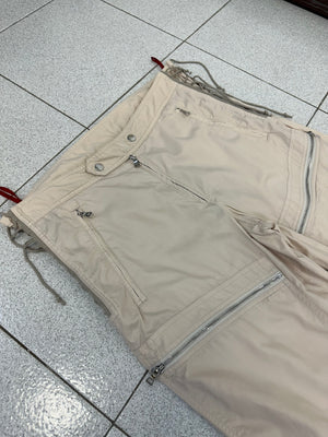 AW1999 Prada zipper laced astro biker cargo pants