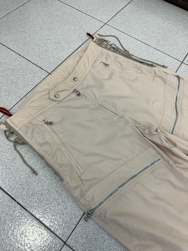 AW1999 Prada zipper laced astro biker cargo pants