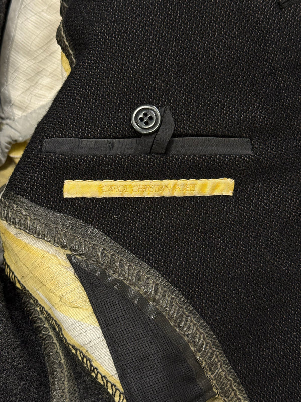 Carol Christian Poell unlined overlock dead end coat