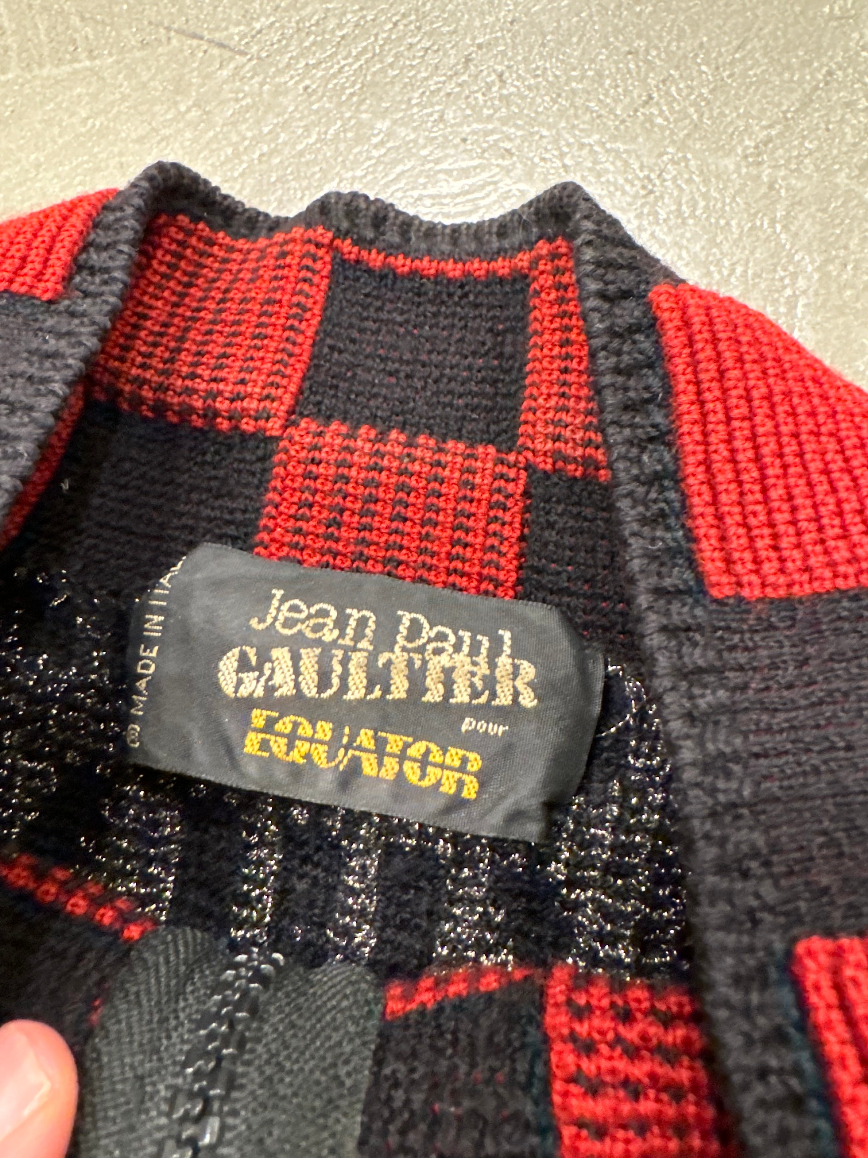 Jean Paul Gaultier ビンテージ　TV人間　トップス Jean Paul Gaultier Women's' Re-Edition Cropped Zip-Up Long Sleeve