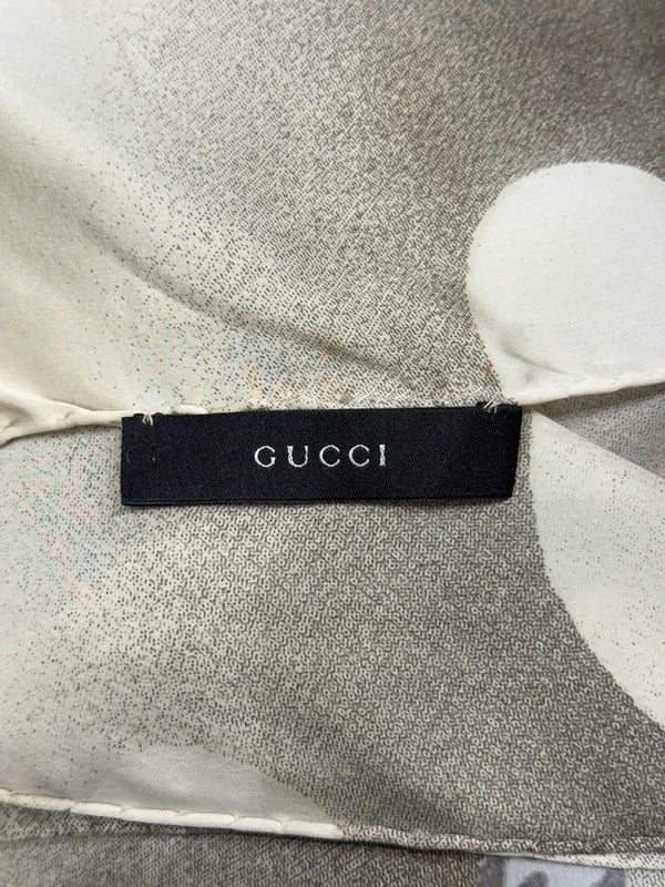 S/S2003 Gucci by Tom Ford runway cherry blossom dress with scarf