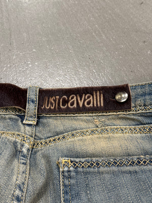 2000s Cavalli distressed faded jeans