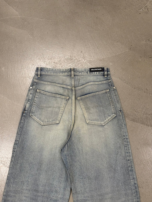 2022 Balenciaga reflective baggy jeans