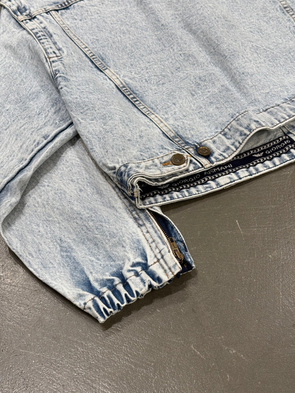 1990s Giorgio Armani cropped denim jacket
