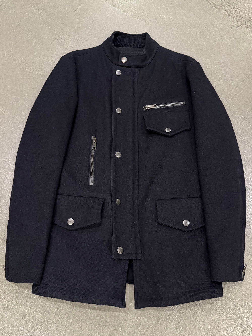 A/W2004 Gucci by Tom Ford runway multi-pocket wool coat