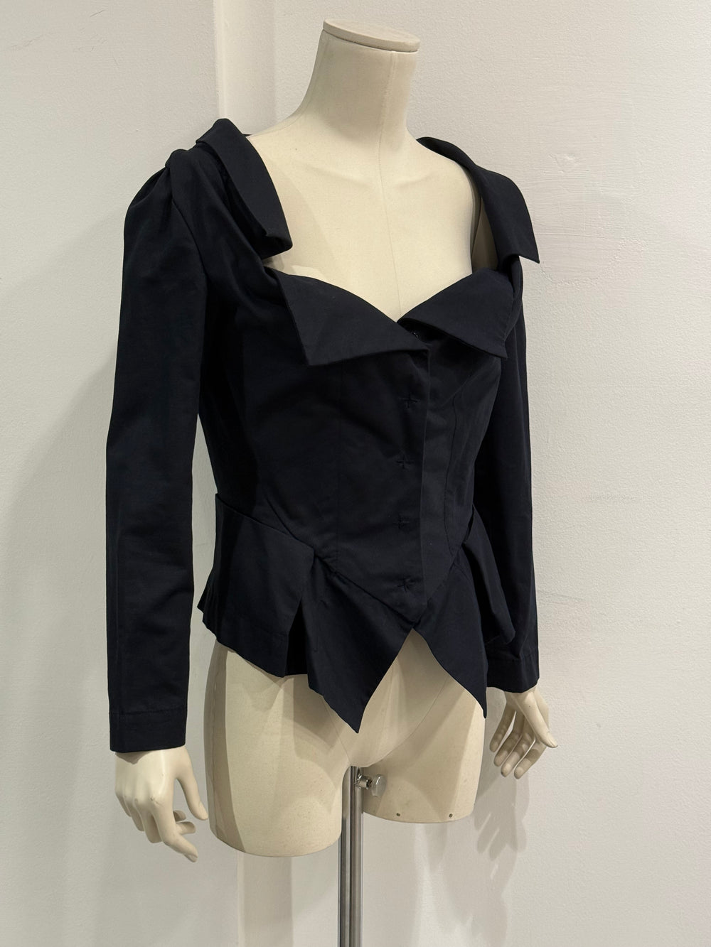2000s Vivienne Westwood structured cotton corset jacket