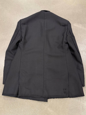 2022 Balenciaga distressed double-breasted blazer