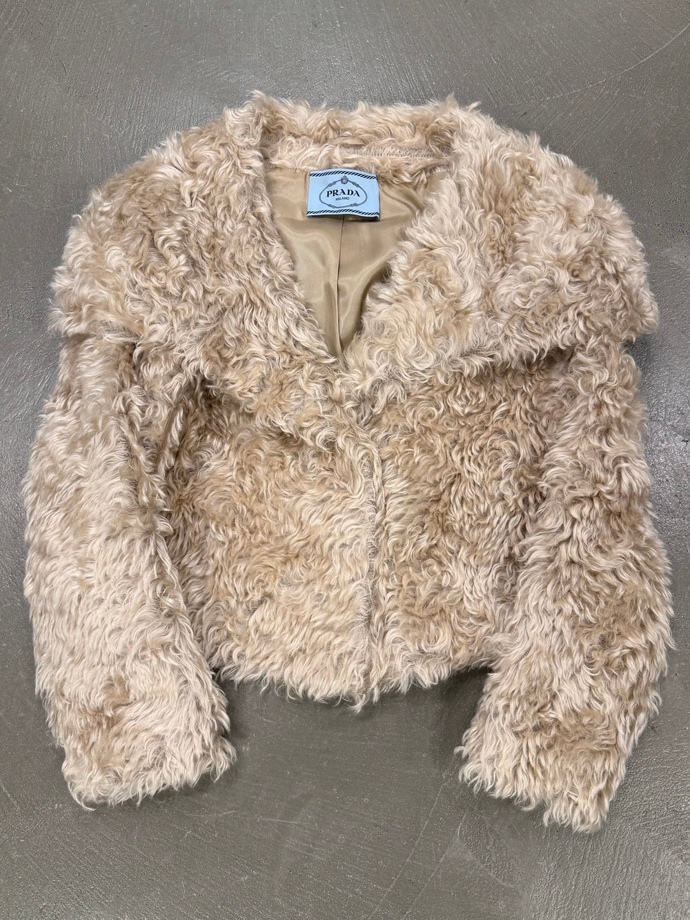 A/W2011 Prada mohair faux fur croupes jacket