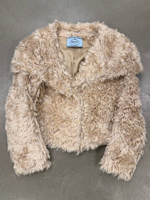 A/W2011 Prada mohair faux fur croupes jacket