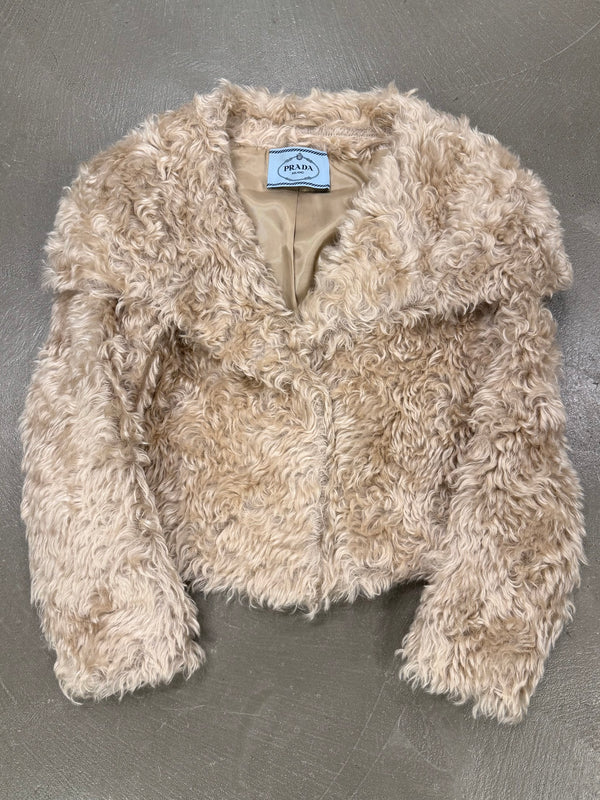 A/W2011 Prada mohair faux fur croupes jacket
