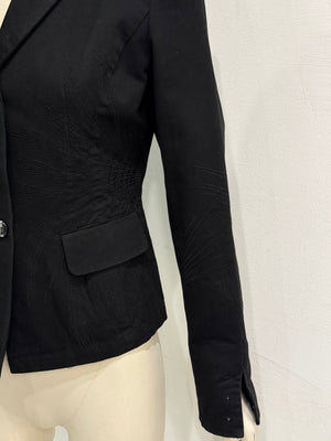 2000s Roberto Cavalli embroidered spider web blazer