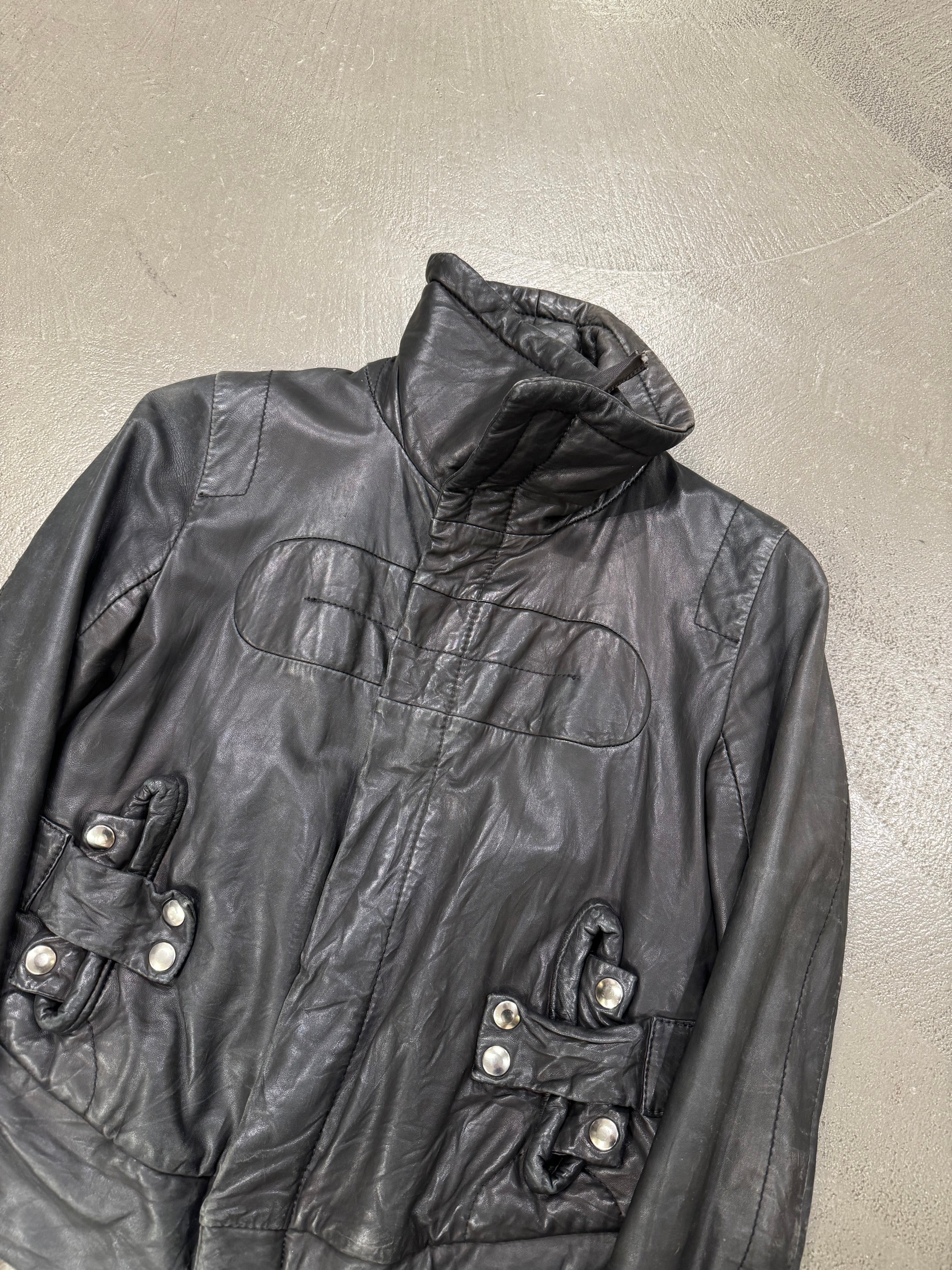 ジャケット・アウター Rick Owens 03aw leather jacket A/W2003 Rick Owens “Pill”leather jacket