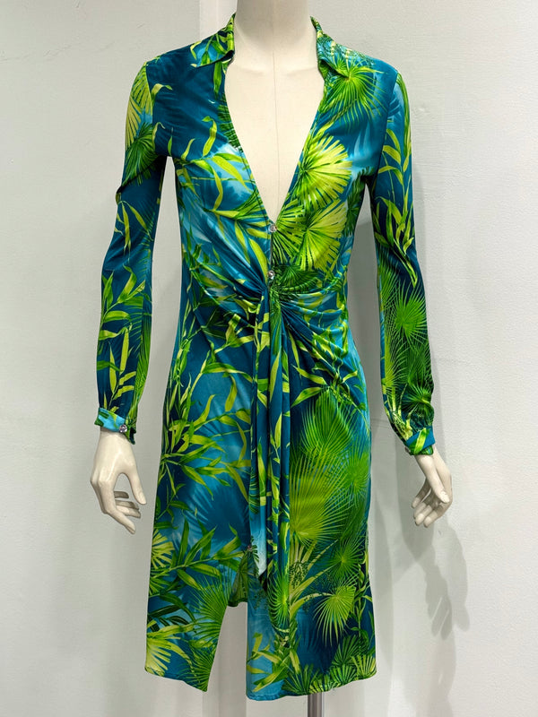 S/S2000 Gianni Versace jungle midi dress