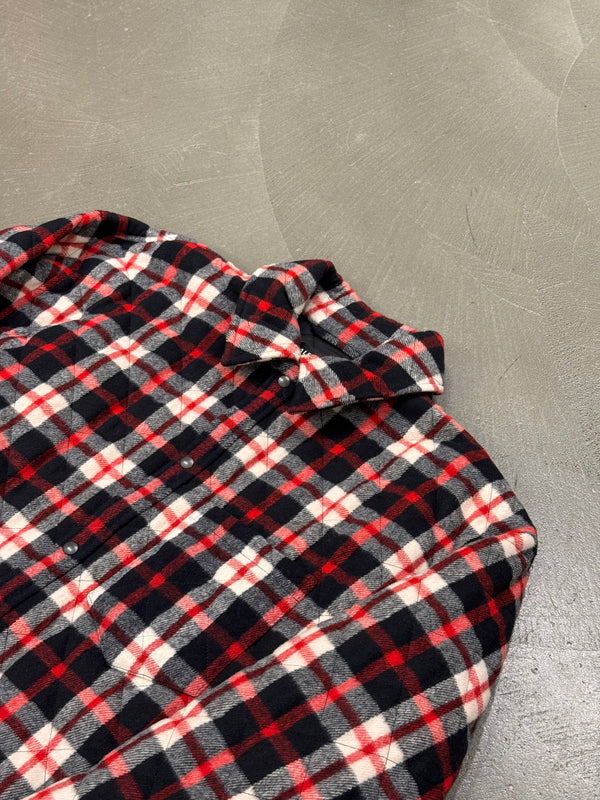 2018 Balenciaga oversized flannel plaid jacket