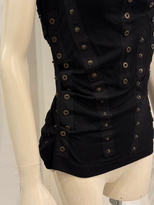 S/S2003 Dolce & Gabbana runway buttons tank top