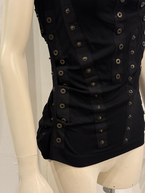 S/S2003 Dolce & Gabbana runway buttons tank top