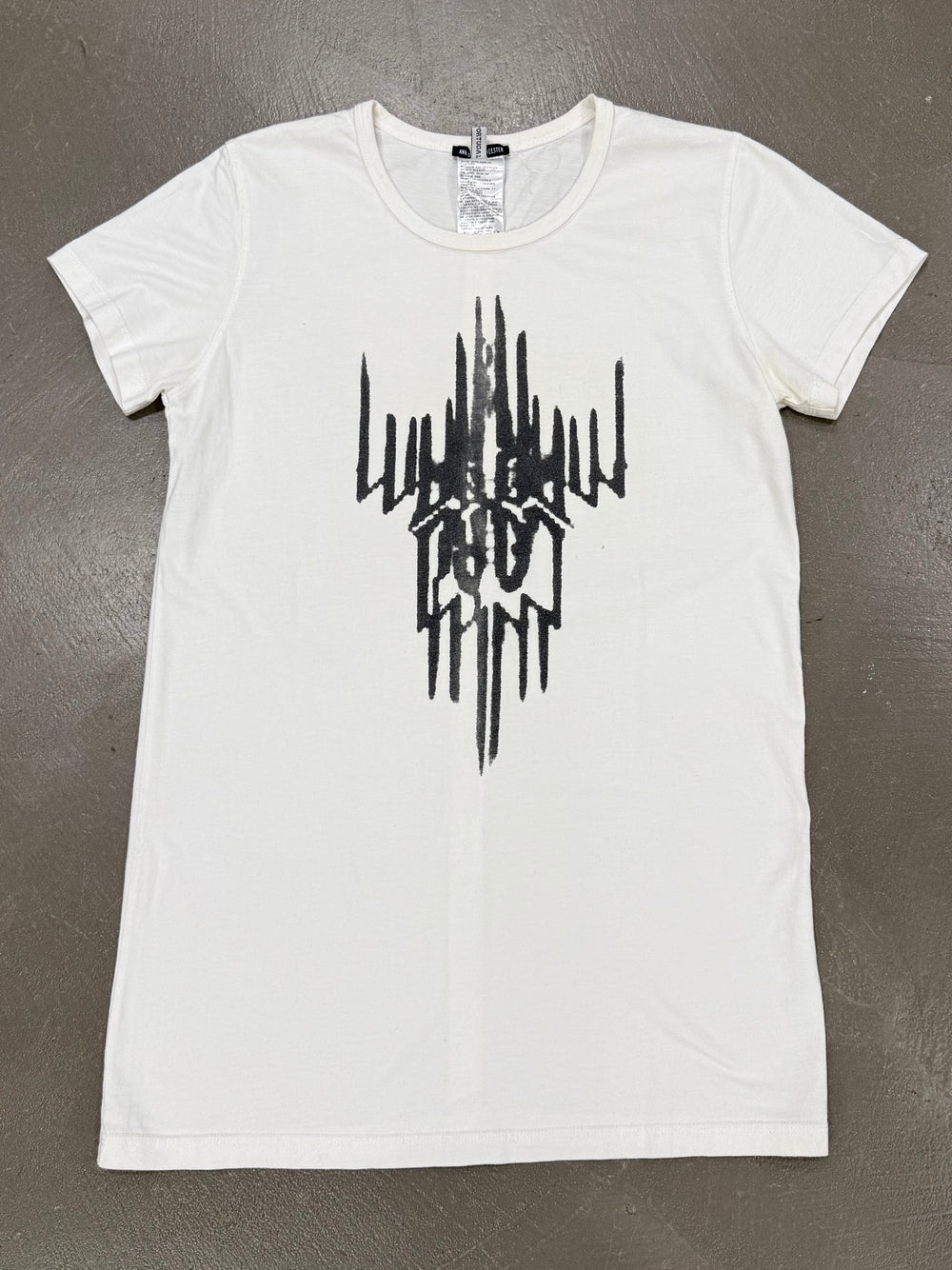 2000s Ann Demeulemeester gothic abstract graphic print T-Shirt